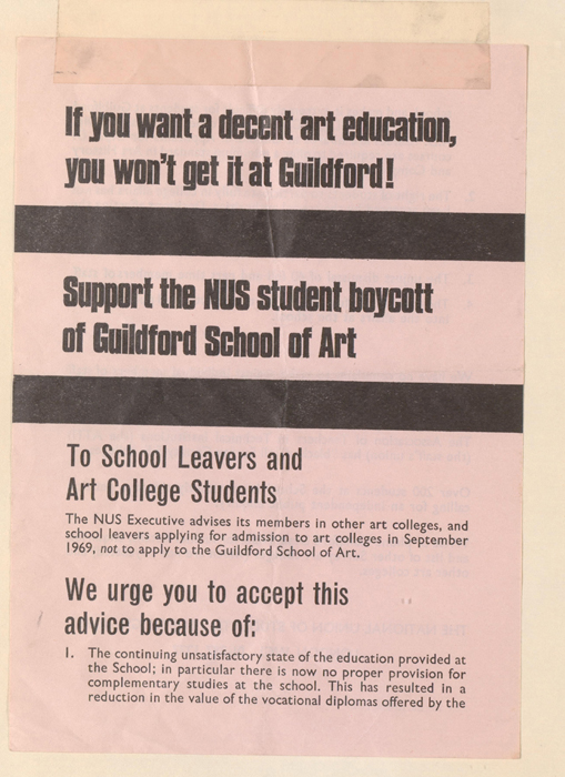 Guildford Student Protest 1968