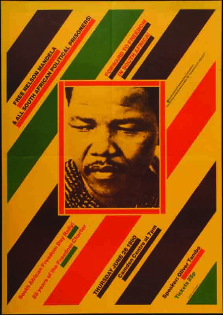 Image of Free Nelson Mandela rally poster