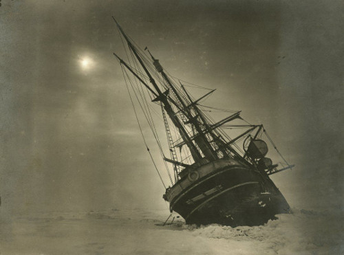 Photo of Endurance in ice by James Frances (Frank) Hurley (SPRI ref: P66_19_057)