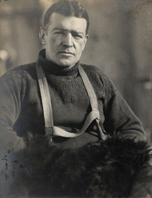 Photo of Sir Ernest Shackleton by James Frances (Frank) Hurley (SPRI ref: P66_19_001A)