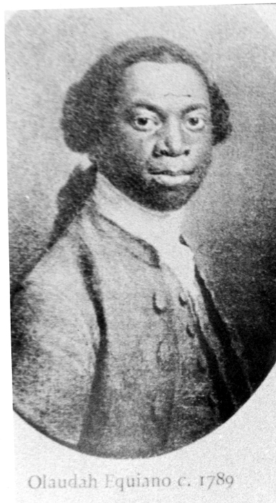 Photograph of a portrait of Olaudah Equiano. 