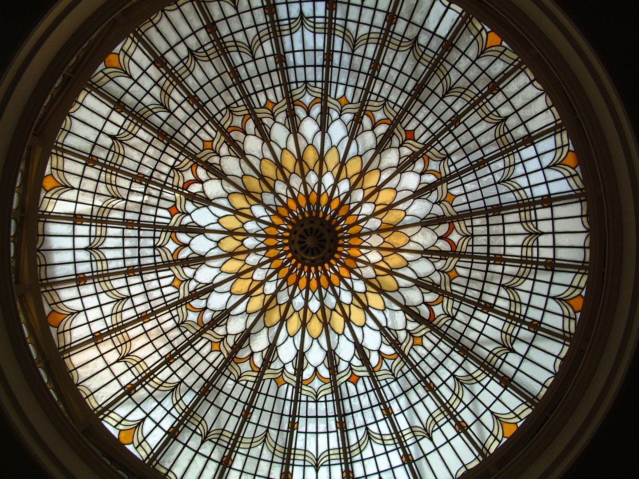 Bishopsgate Library’s famous dome skylight, a distinctive feature of the main library reading room. Credit: Bishopsgate Institute. 