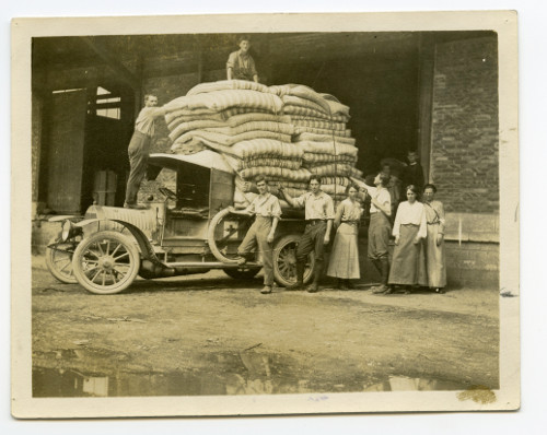WWI relief – sending out 44 mattresses from the depot