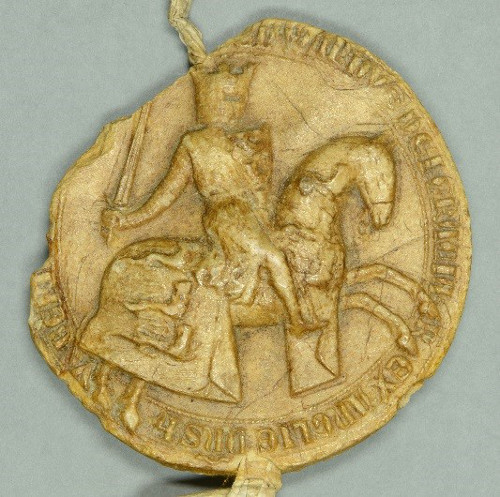 King John Seal, Magna Carta, 1300 (DCL 2.2.Reg.2 ) ©Chapter of Durham Cathedral