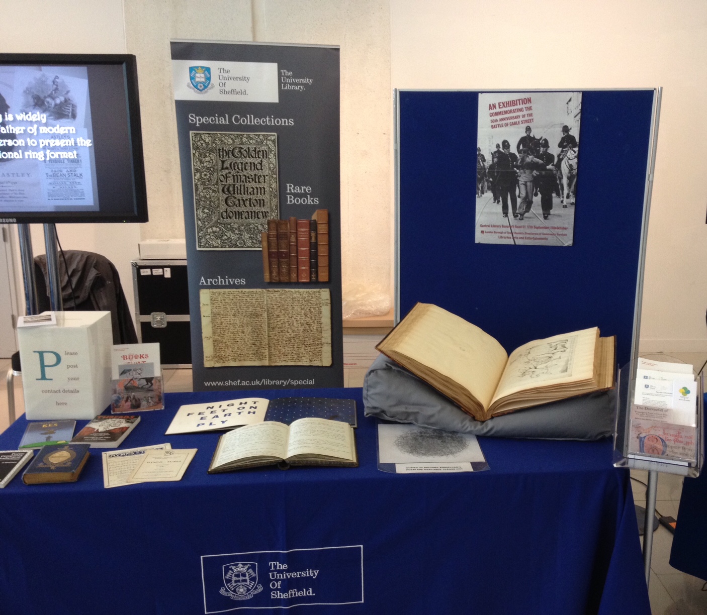 Photo of the Special Collections stall