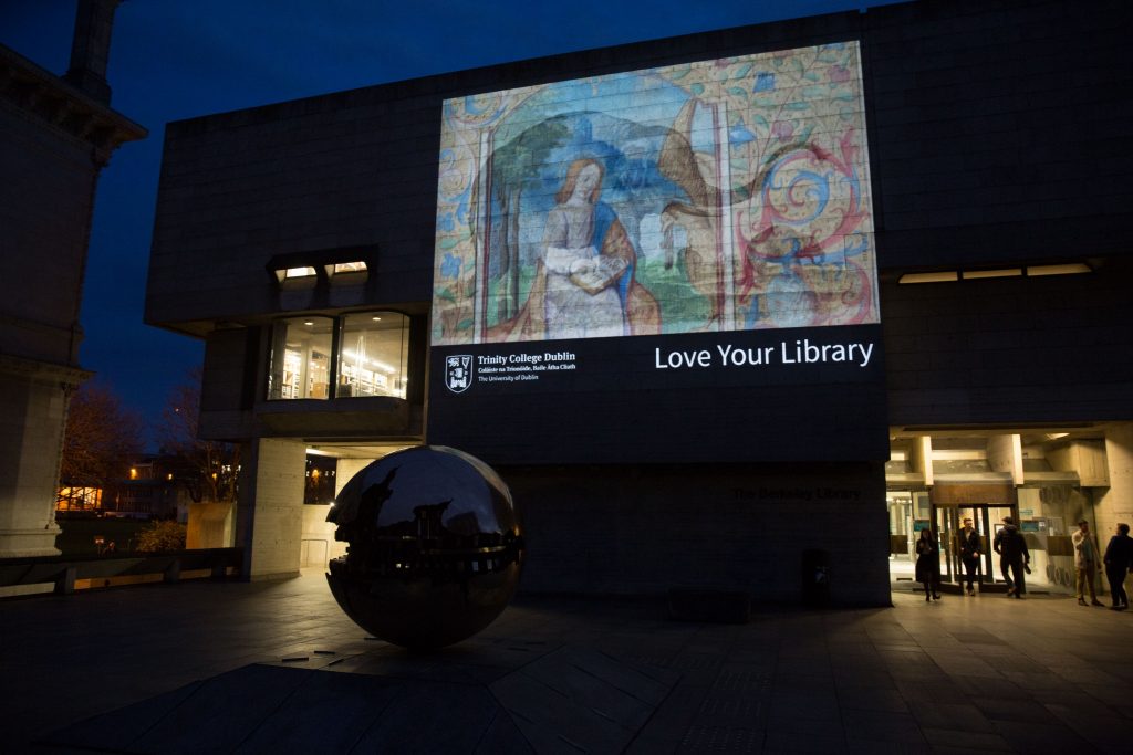 Photograph of the Berkeley Library, Trinity College Dublin, Trinity Week 2015