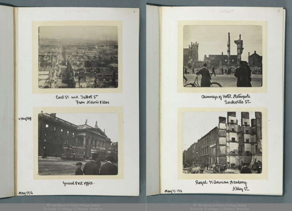 Images from 'Views of the Ruins of Dublin', Thomas J. Westropp