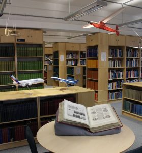 Photo of the interior of the National Aerospace Library