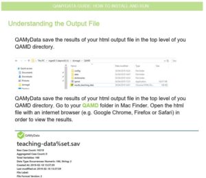 Page from QAMyData User Guide